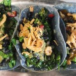 Collard Green Tacos with Roasted Shallots